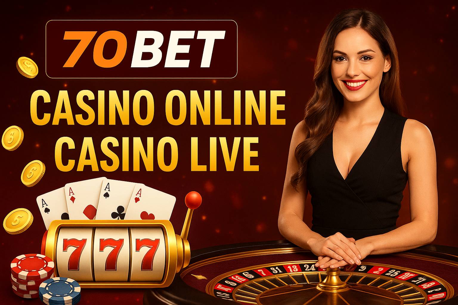 O 70BET Live Casino lança promoções regularmente
