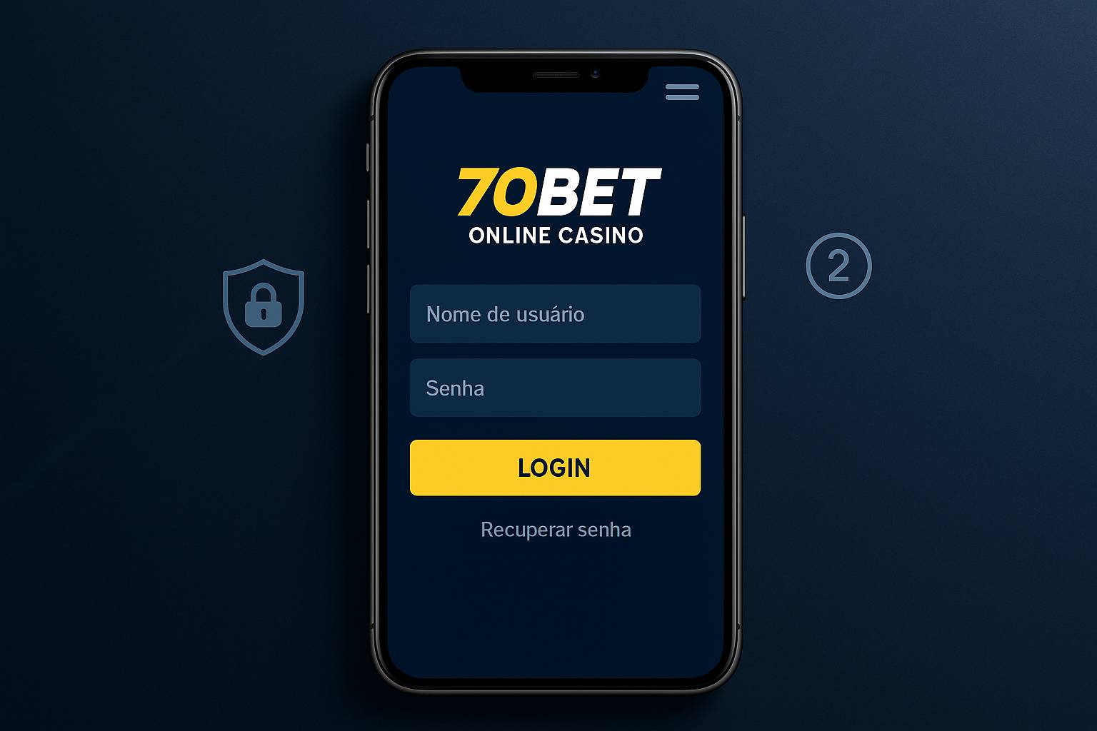 Login no Cassino 70BET